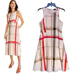 Ann Taylor Dress Fit & Flare Plaid